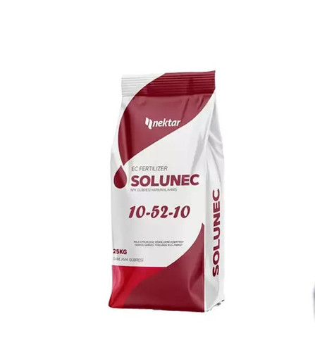 کود تقویتی NPK10-52-10+ME پودر SOLUNEC سولونک ترکیه 25 کیلوگرم کیسه