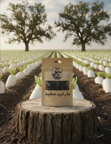 بذر سبزی خوردن ترب سفید بسته بندی اختصاصی جوبانا 25 گرمی پاکت